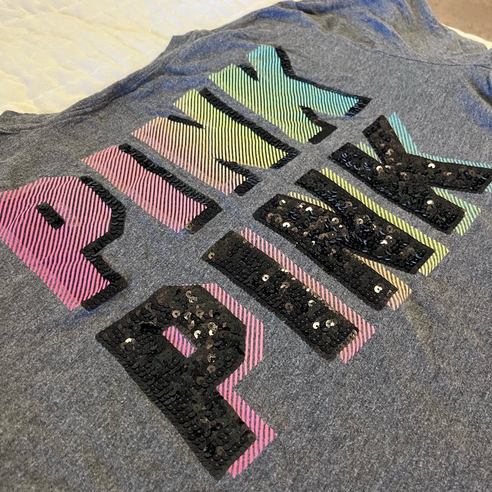 Victoria’s Secret Pink bling sequin back top